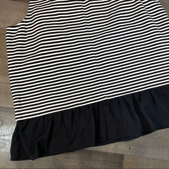 J Crew Black Striped Tank Top size Large - Picture 6 of 11